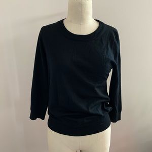 J.Crew simple black wool sweater S